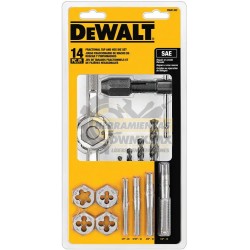 JUEGO DE TROQUELES HEXAGONALES 14 PIEZAS DEWALT DWA1452                  