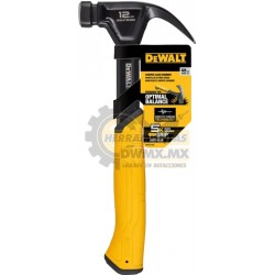 MARTILLO DE ACERO CON GARRA CURVA DE 12 OZ DEWALT DWHT51001