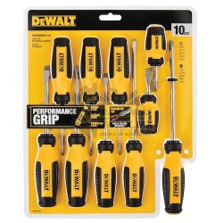 JUEGO DE DESTORNILLADORES DE BARRA FIJA 10PZS DEWALT DWHT65201