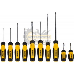 JUEGO DE DESTORNILLADORES DE BARRA FIJA 10PZS DEWALT DWHT65201