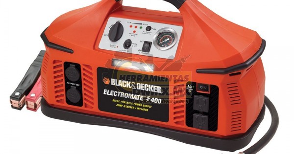 Arrancador Inflador Fuente de Poder 450 Amps Black Decker