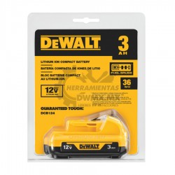 Batería de Iones de Litio 12V MÁX 3.0Ah DEWALT DCB124