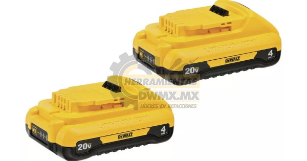 Paquete de 2 Bater as Compactas 4Ah 20V DEWALT DCB240 2240 2