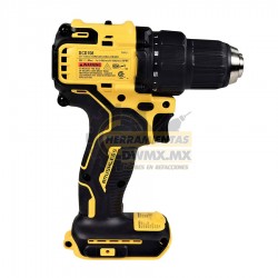 Taladro / Destornillador Compacto Inalámbrico 1/2'' 20V MÁX ATOMIC DEWALT DCD708B