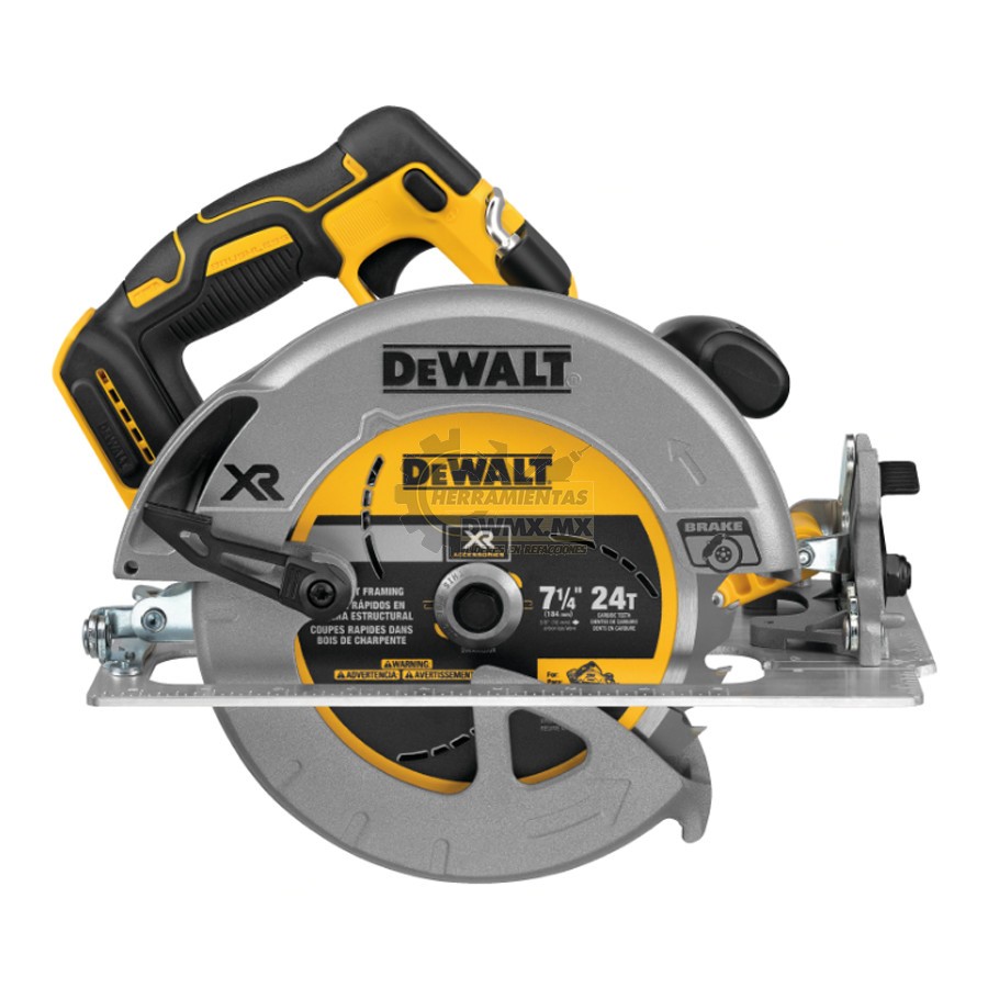 DEWALT Sierra Circular Inalámbrica 7-1/4 Pulgadas 20V MAX* XR (Solo  herramienta) DCS570B : : Herramientas y Mejoras del Hogar