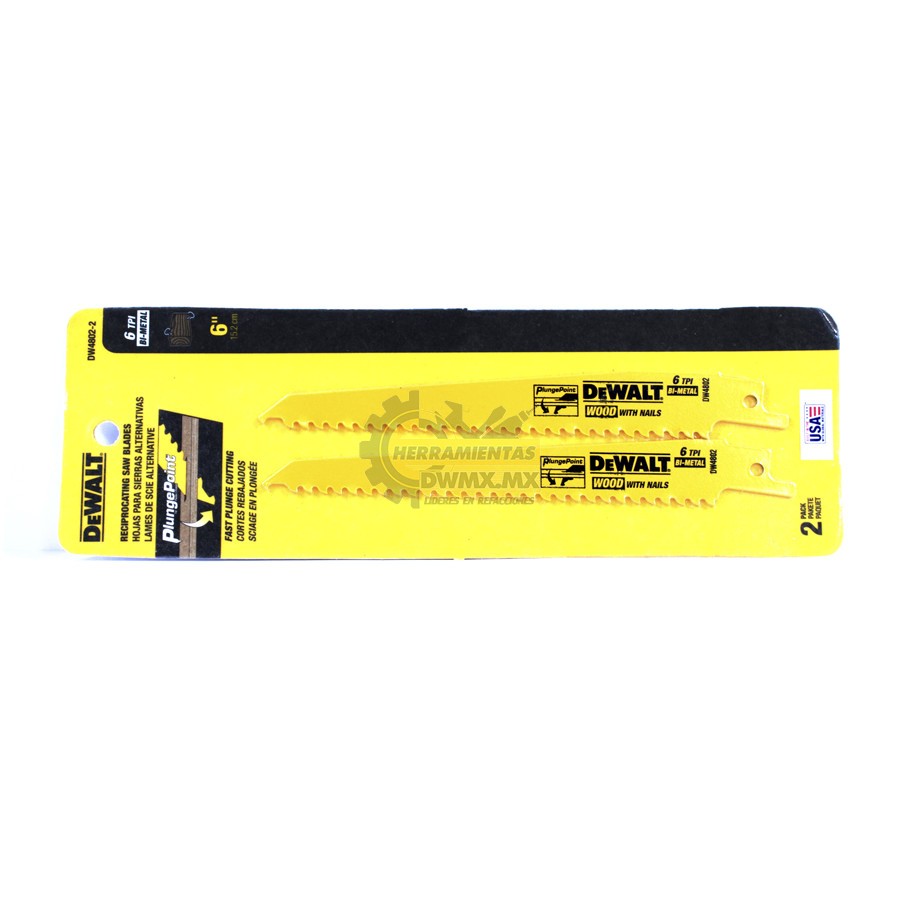 DEWALT HOJA SIERRA SABLE METAL - 24 DIENTES