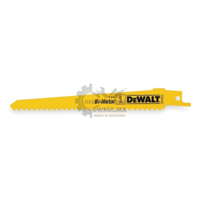 Segueta Madera 12 X 6 D Para Sierra Sable Dewalt Dw4804-2 Z